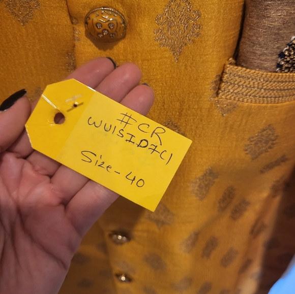 Men's Indian Tunic Sherwani Set - Picture 7 of 12